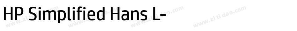 HP Simplified Hans L字体转换